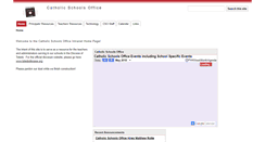 Desktop Screenshot of catholicschoolsoffice.org