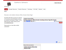 Tablet Screenshot of catholicschoolsoffice.org